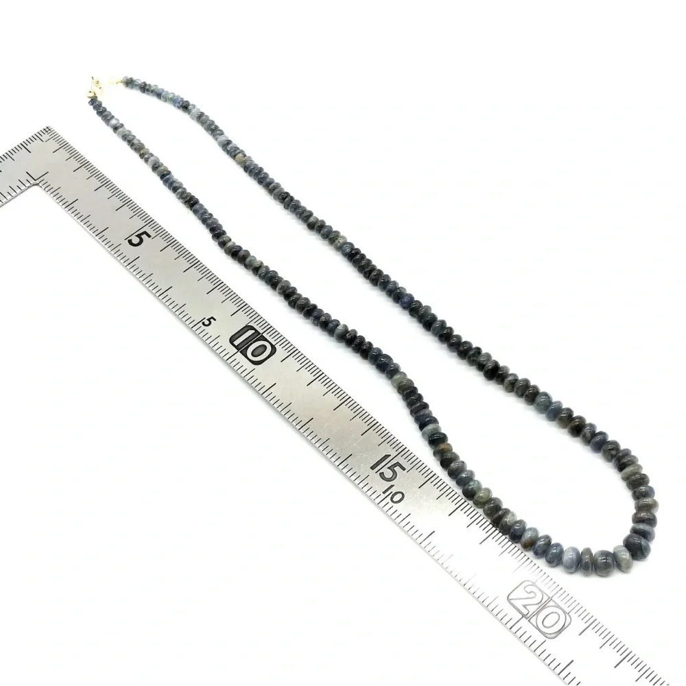 Sapphire with 18K Yellow Gold Necklace